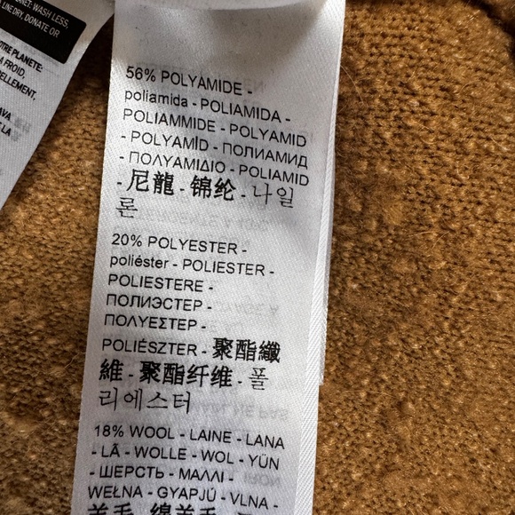 Levi's Men's Fuzzy Cardigan - Size Small In Camel Color - Picture 5 of 6